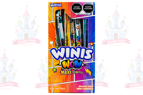 WINIS MAXI TUBITO WOW 36/16 PZA - EL CASTILLO DEL DULCE