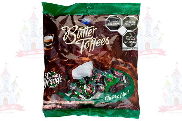 BUTTER TOFFEES CHOCO MENTA 16/50 PZAS ARCOR - EL CASTILLO DEL DULCE