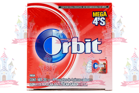 CHICLE 4P ORBIT FRESA 24/40 WRIGLEYS - EL CASTILLO DEL DULCE