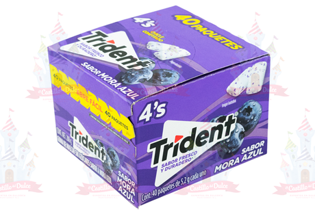 TRIDENT 4S MORA AZUL 40/40 ADAMS - EL CASTILLO DEL DULCE