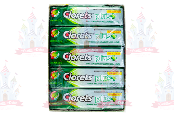 CLORETS T/A 5S MENTA 48/20 PZA ADAMS - EL CASTILLO DEL DULCE