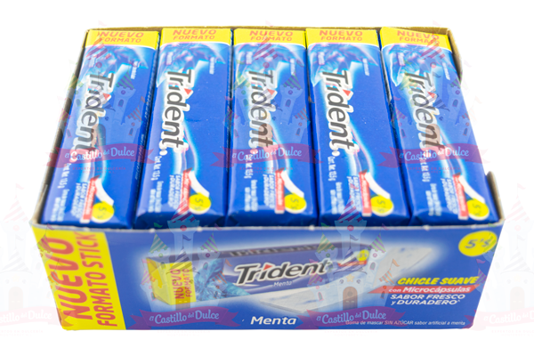 TRIDENT T/A 5S MENTA 48//20 PZA ADAMS - EL CASTILLO DEL DULCE