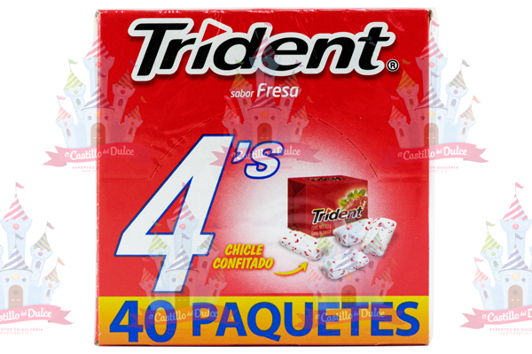 TRIDENT 4S FRESA 40/40 ADAMS - EL CASTILLO DEL DULCE