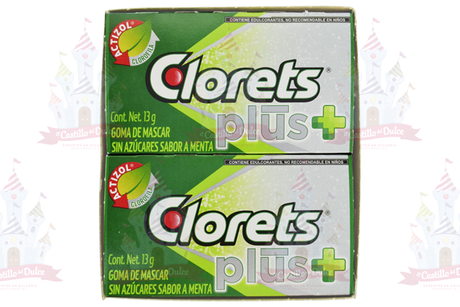 CLORETS PLUS 10S NUEVA 32/12 PZA ADAMS - EL CASTILLO DEL DULCE