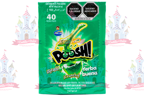 CHICLE POOSH YERBABUENA 18/40 ARCOR - EL CASTILLO DEL DULCE