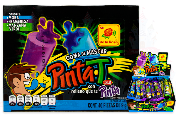 CHICLE PINTA-T 24/40 (360 GR.) LA ROSA – EL CASTILLO DEL DULCE