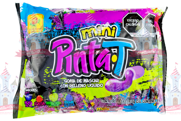 CHICLE MINI PINTA T 18/100 PZA DE LA ROSA - EL CASTILLO DEL DULCE