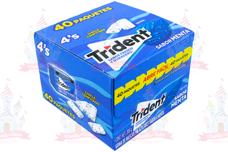 TRIDENT 4S MENTA 40/40 ADAMS - EL CASTILLO DEL DULCE
