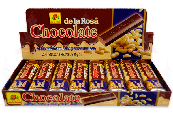 CHOCOLATE SUIZO C/ARROZ 20/16 LA ROSA - EL CASTILLO DEL DULCE