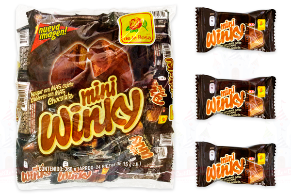 MINI WINKY 18/24 CHOCOLATE DE LA ROSA - EL CASTILLO DEL DULCE