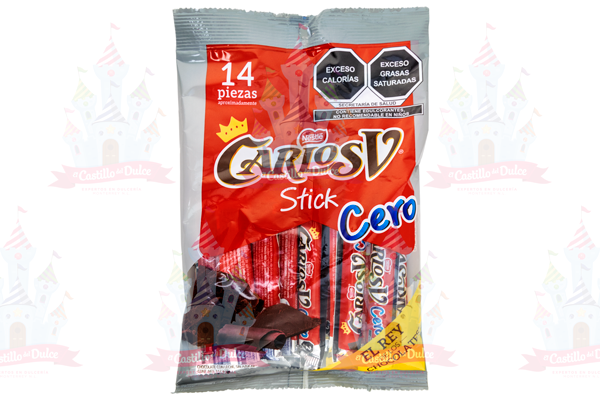 CARLOS V STICK SIN AZUCAR 20/14 PZA NESTLE - EL CASTILLO DEL DULCE
