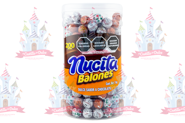 BALONES DE CHOCOLATE 12/200 PZA NUTRESA - EL CASTILLO DEL DULCE