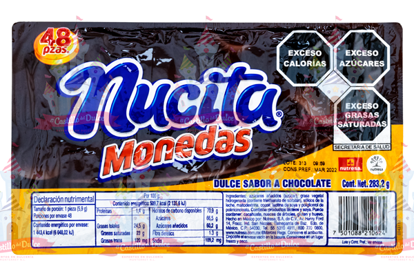 MONEDA ORO CHOCOLATE 18/48 NUTRESA - EL CASTILLO DEL DULCE
