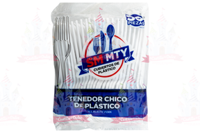 TENEDOR CHICO BLANCO 60/50 PZAS SMMTY - EL CASTILLO DEL DULCE