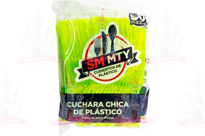 CUCHARA CHICA AMARILLO NEON 60/50 PZA SMMTY - EL CASTILLO DEL DULCE