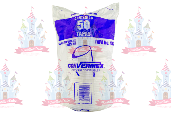 TAPA #412 P/112.706 20/50 CONVERMEX - EL CASTILLO DEL DULCE