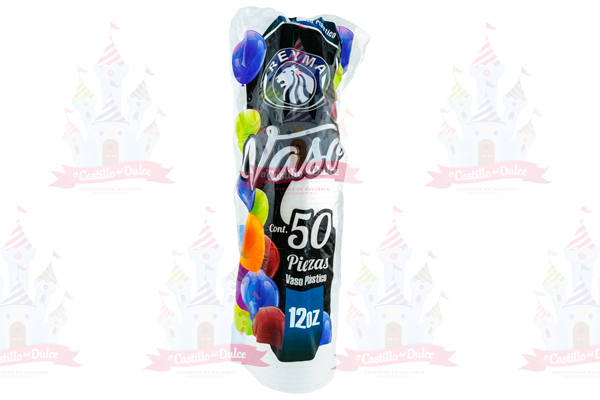 VASO PLASTICO #12 20/50 REYMA - EL CASTILLO DEL DULCE