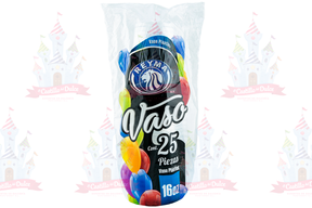 VASO PLASTICO #16 40/25 REYMA - EL CASTILLO DEL DULCE