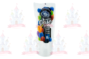 VASO PLASTICO #16-LARGO 40/25 REYMA - EL CASTILLO DEL DULCE