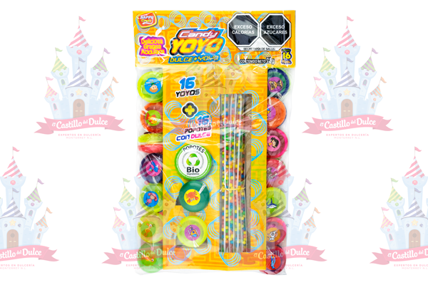 CANDY YOYO POPOTE C/GRAJEA 16/16 DELICIAS - EL CASTILLO DEL DULCE