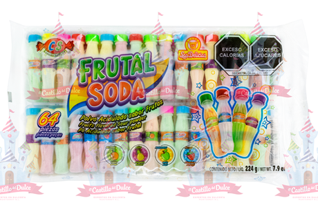 FRUTAL SODA ACIDULADO 30/64 DELICIAS - EL CASTILLO DEL DULCE