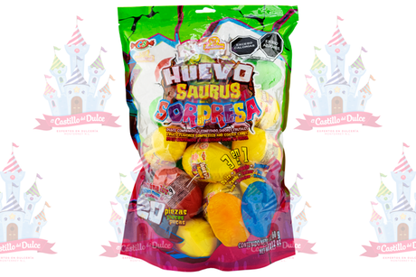 HUEVO SAURIOS SORPRESA 18/20 DELICIAS - EL CASTILLO DEL DULCE
