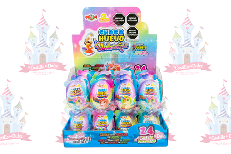 CHOCO HUEVO SORPRESA UNICORNIO 8/24 DELICIAS - EL CASTILLO DEL DULCE