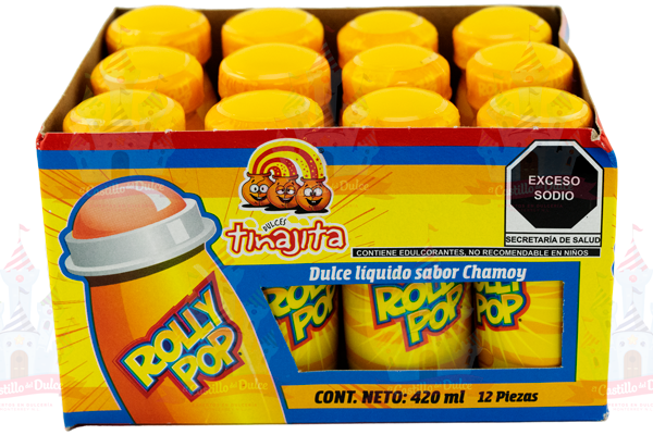 ROLLY POP CHAMOY 24/12 TINAJITA - EL CASTILLO DEL DULCE