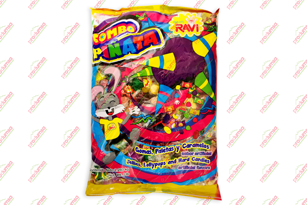 PAQUETE PINATA 6/2.28 KG RAVI - EL CASTILLO DEL DULCE