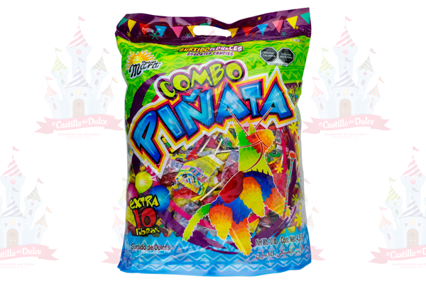 PAQUETE COMBO PINATA EXTRA 4/10 LBS.MARA - EL CASTILLO DEL DULCE