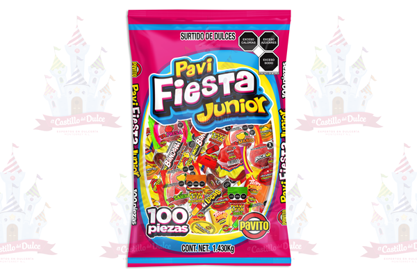 PAVI FIESTA JUNIOR 10/100 PZA PAVITO - EL CASTILLO DEL DULCE