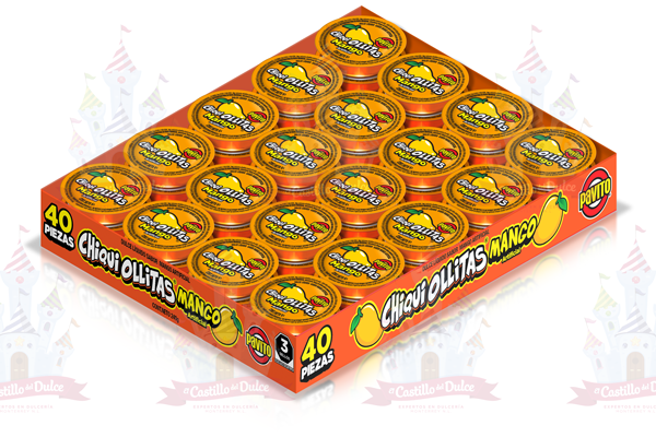 CHIQUIOLLITAS MANGO 54/40 PZA PAVITO - EL CASTILLO DEL DULCE