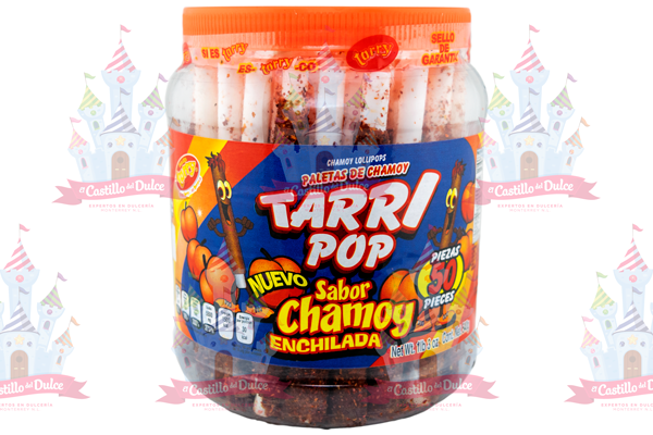 TARRY POP CHAMOY 12/50 PZA DELICIAS - EL CASTILLO DEL DULCE