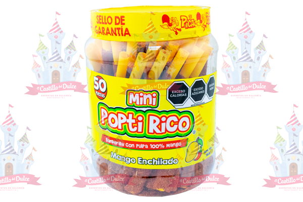 VITROLERO MINI POPTIRRICO MANGO 12/50 PICAO – EL CASTILLO DEL DULCE