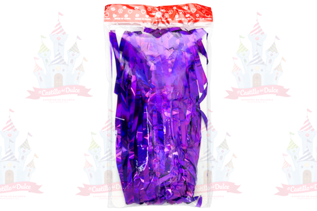 CORTINA METALICA MORADO 1 PZA EL CASTILLO - EL CASTILLO DEL DULCE