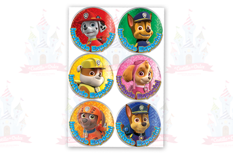 DISTINTIVO PAW PATROL 6/24 GRANMARK - EL CASTILLO DEL DULCE