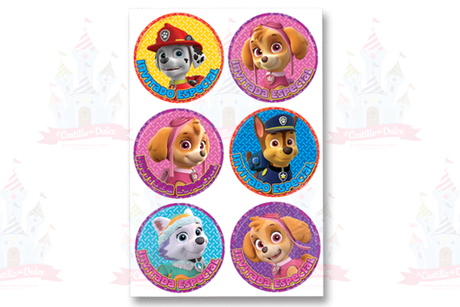 DISTINTIVO PAW PATROL NINA 6/24 GRANMARK - EL CASTILLO DEL DULCE