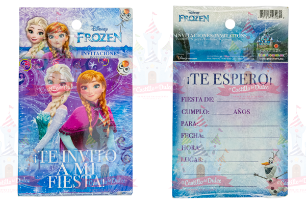INVITACION FROZEN 24/6 PZA GRANMARK - EL CASTILLO DEL DULCE