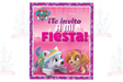 INVITACION PAW PATROL NINA 24/6 GRANMARK - EL CASTILLO DEL DULCE