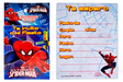 INVITACION SPIDERMAN ULTIMATED 24/6 GRANMARK - EL CASTILLO DEL DULCE