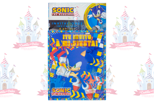 INVITACION SONIC 24/6 PZA GRANMAR - EL CASTILLO DEL DULCE