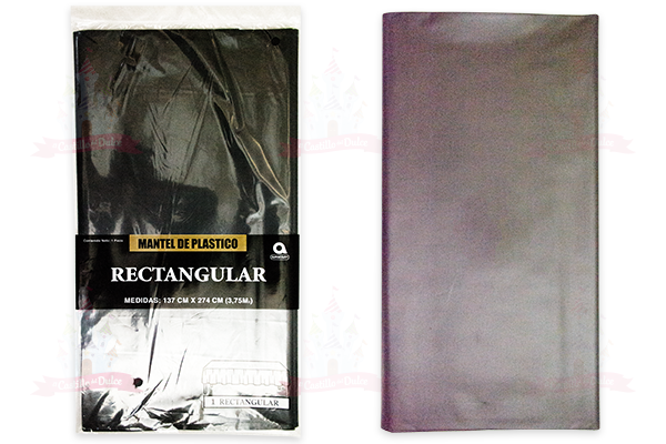 MANTEL RECT. NEGRO 6/1 AMSCAN - EL CASTILLO DEL DULCE