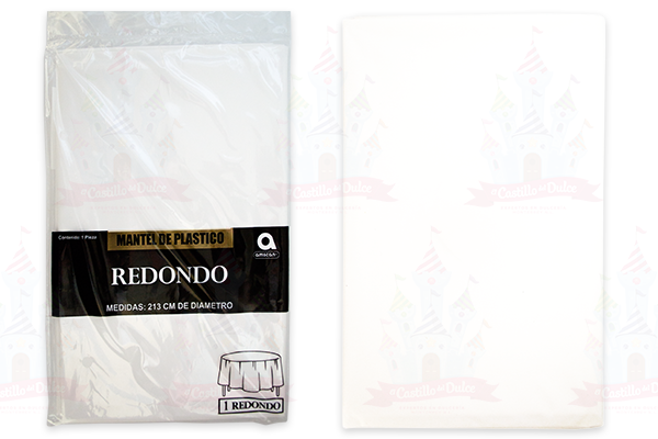 MANTEL RED. BLANCO 6/1 AMSCAN - EL CASTILLO DEL DULCE