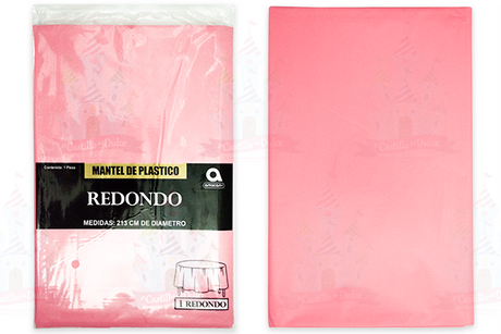MANTEL RED. ROSA BEBE 6/1 AMSCAN - EL CASTILLO DEL DULCE