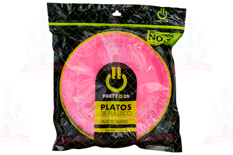 PLATO #9 ROSA 12/20 PZA FAB. SELECTAS - EL CASTILLO DEL DULCE