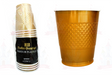 VASO #12 DORADO 10/20 AMSCAN - EL CASTILLO DEL DULCE