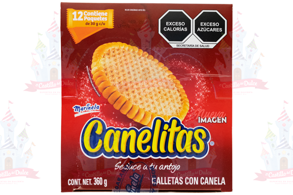 CANELITAS 12/12 360 GRS MARINELA - EL CASTILLO DEL DULCE