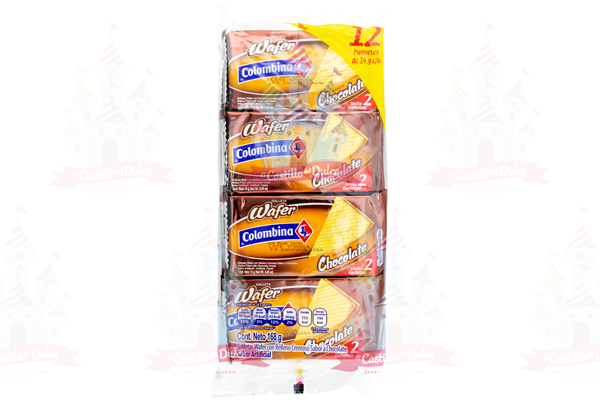 GALLETA WAFER CHOCOLATE 36/12 COLOMBINA - EL CASTILLO DEL DULCE