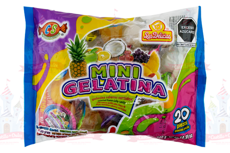 MINI GELATINA BOLSA 40/20 DELICIAS - EL CASTILLO DEL DULCE