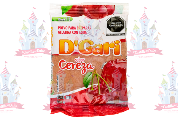 GELATINA DE CEREZA 50/120 GRS GARI - EL CASTILLO DEL DULCE